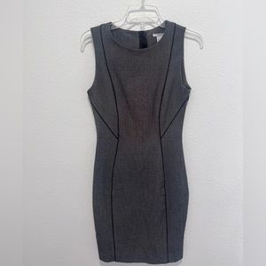 H&M Gray Black White Shift Dress Size 6